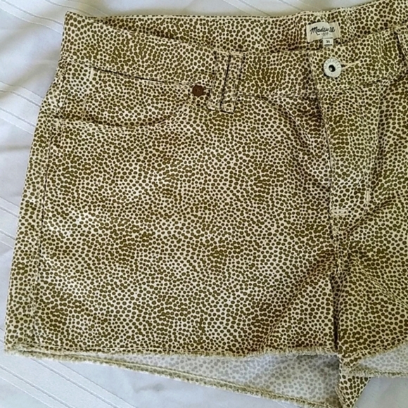 NWOT MADEWELL FOR ANTHROPOLOGIE SAFARI DOT COTTON SHORTS THIN&SOFT SZ 31 - Picture 7 of 14